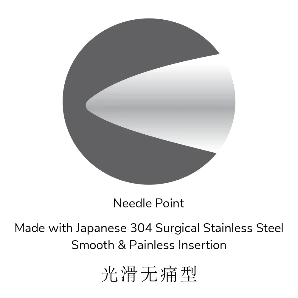 S3410 SilverStar 0.22 x 25mm (1.0") Acupuncture Needles (5 Needles/Tube, 500 PCS/Box) 华宝牌 (5针/管,500支)